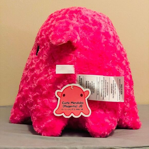 NWT Big Magenta Curly Mendako Octopus JB 12x12” - Picture 2 of 5